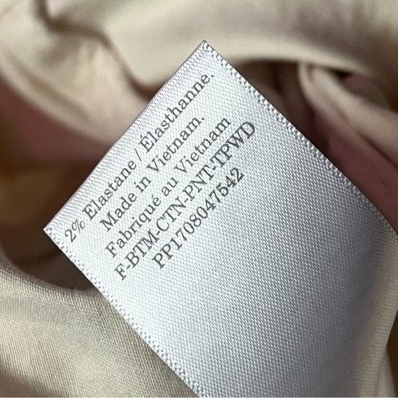 Everlane • Cotton Twill Easy Pant Pull On Cream/Ivory Women's Pants - Picture 9 of 10